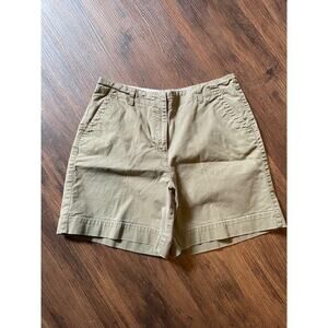Talbots Size 10 Petite Brown Khaki Shorts